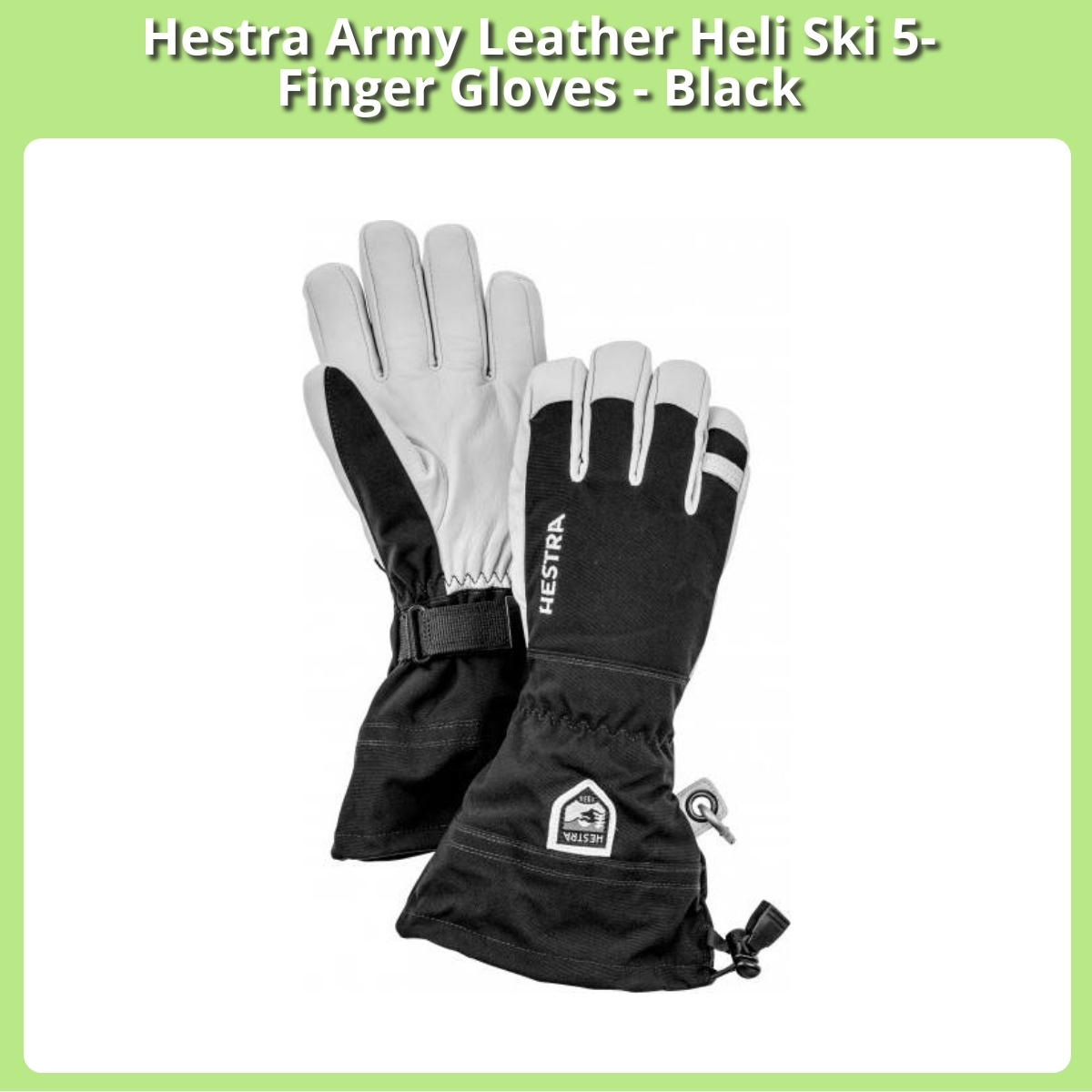 Anmeldelse af Hestra Army Leather Heli Ski 5-Finger Gloves - Black