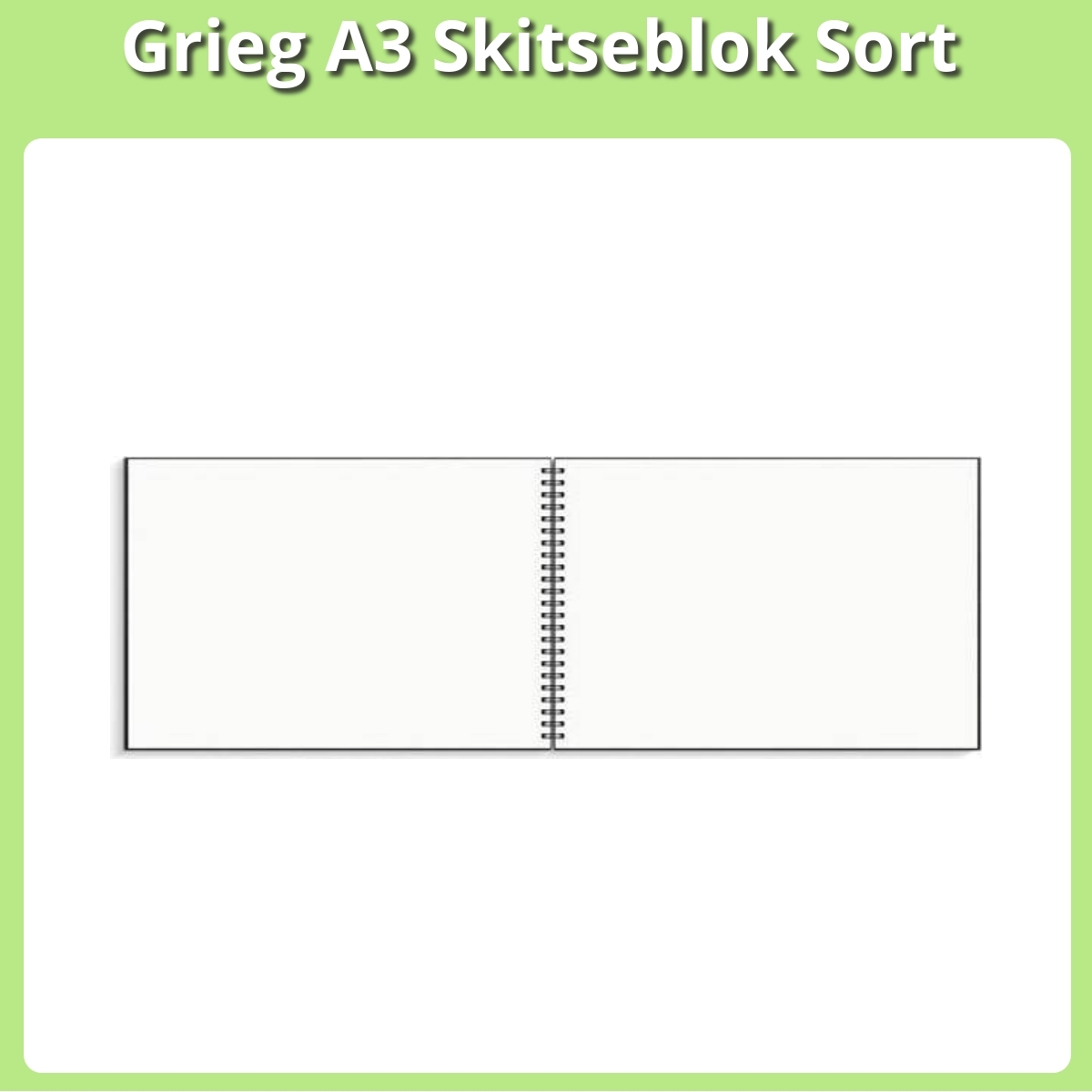 Anmeldelse af Grieg A3 Skitseblok Sort