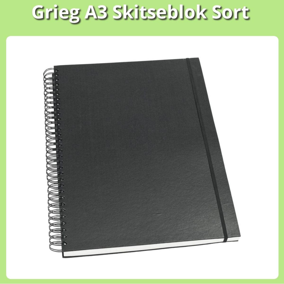 Anmeldelse af Grieg A3 Skitseblok Sort