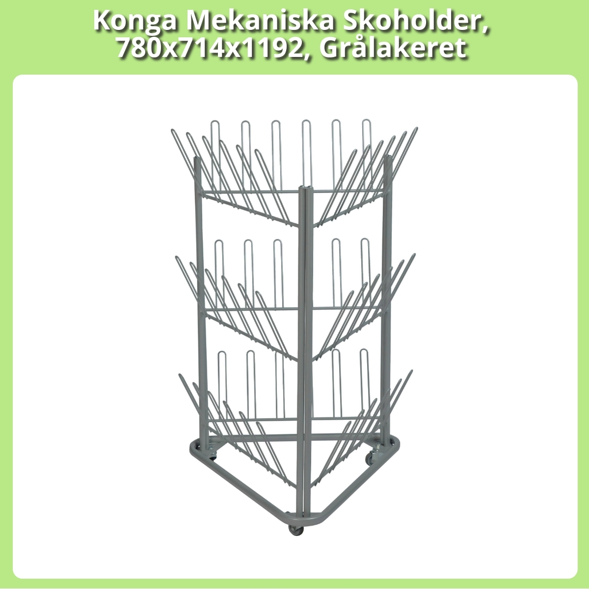 Anmeldelse af Konga Mekaniska Skoholder, 780x714x1192, Grålakeret