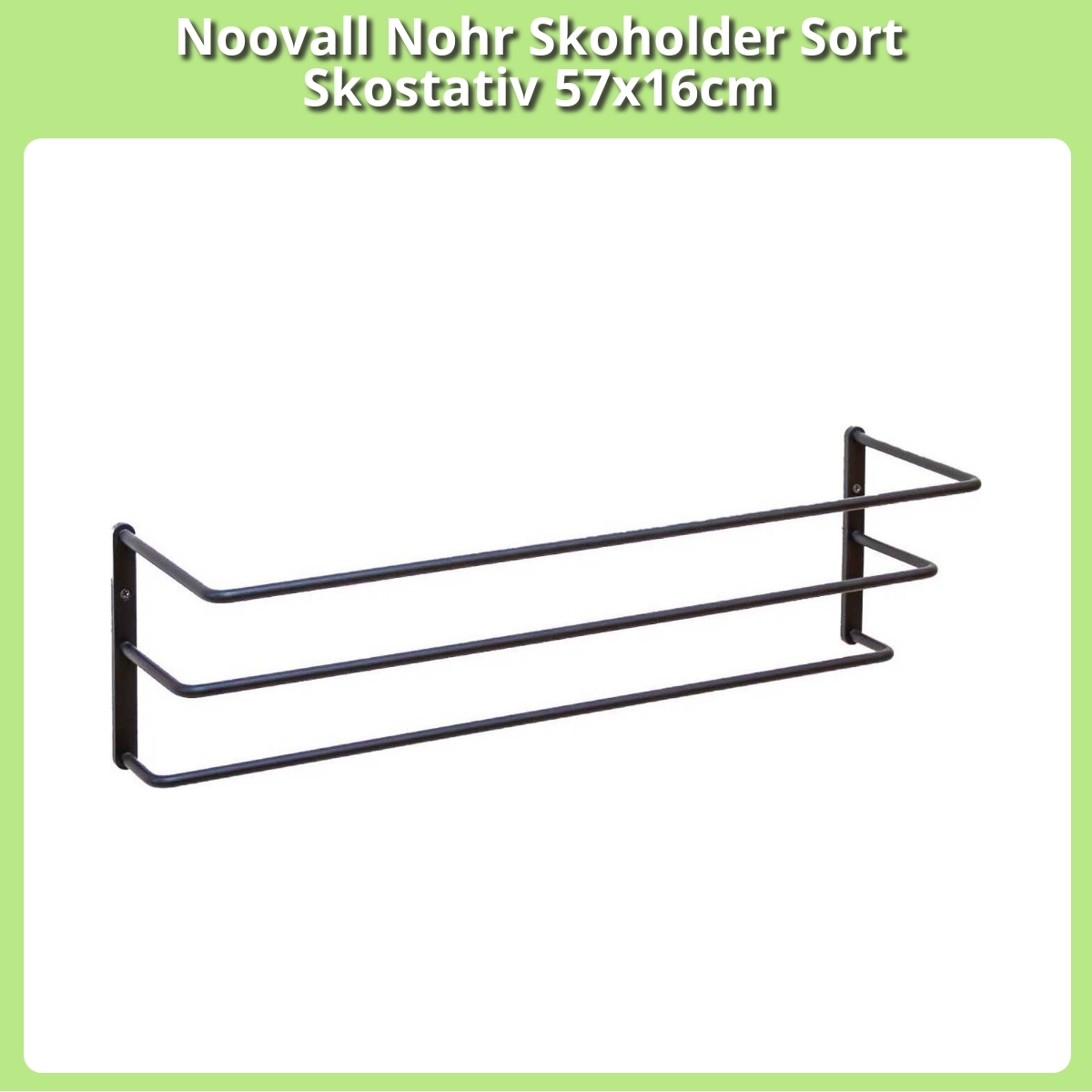 Anmeldelse af Noovall Nohr Skoholder Sort Skostativ 57x16cm