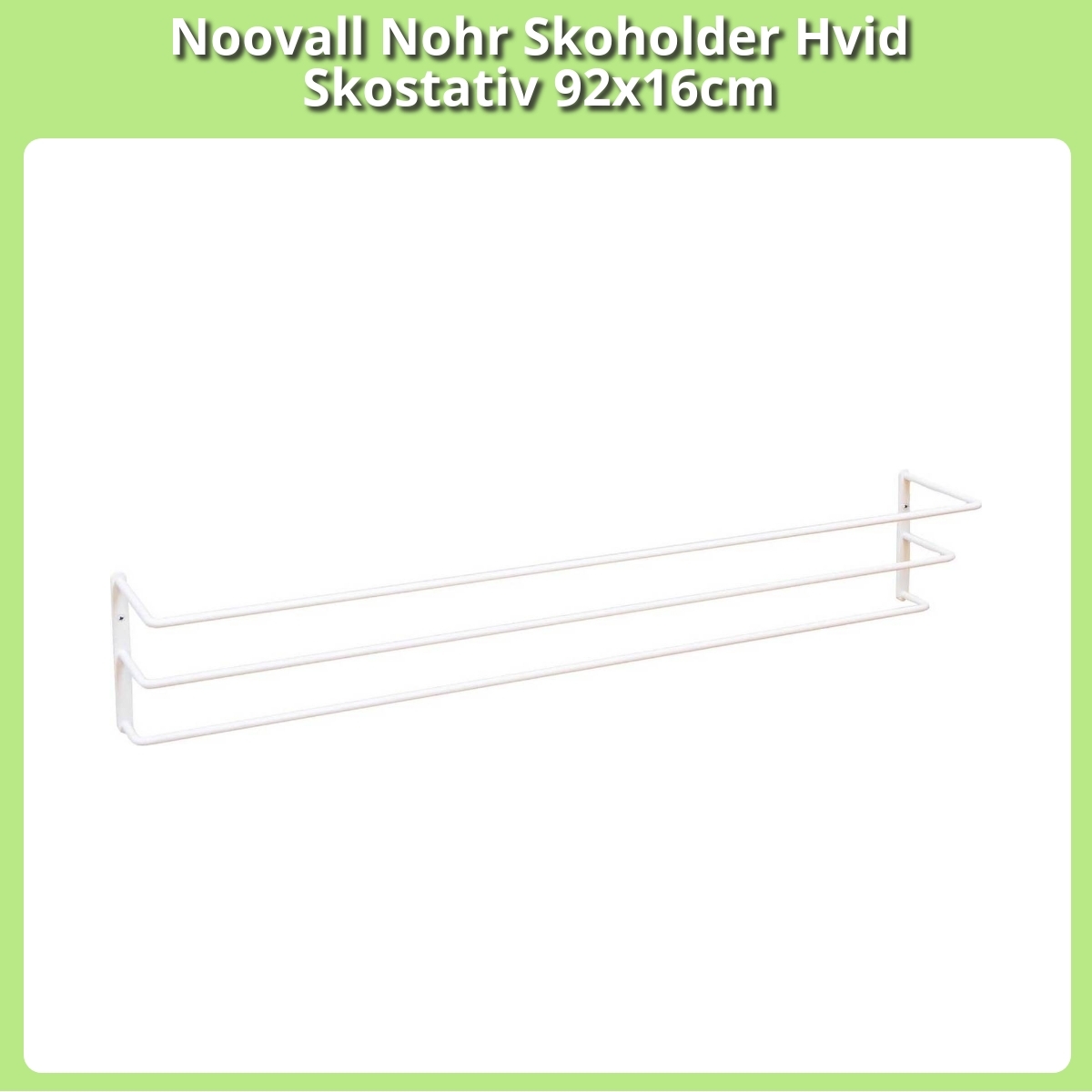 Anmeldelse af Noovall Nohr Skoholder Hvid Skostativ 92x16cm