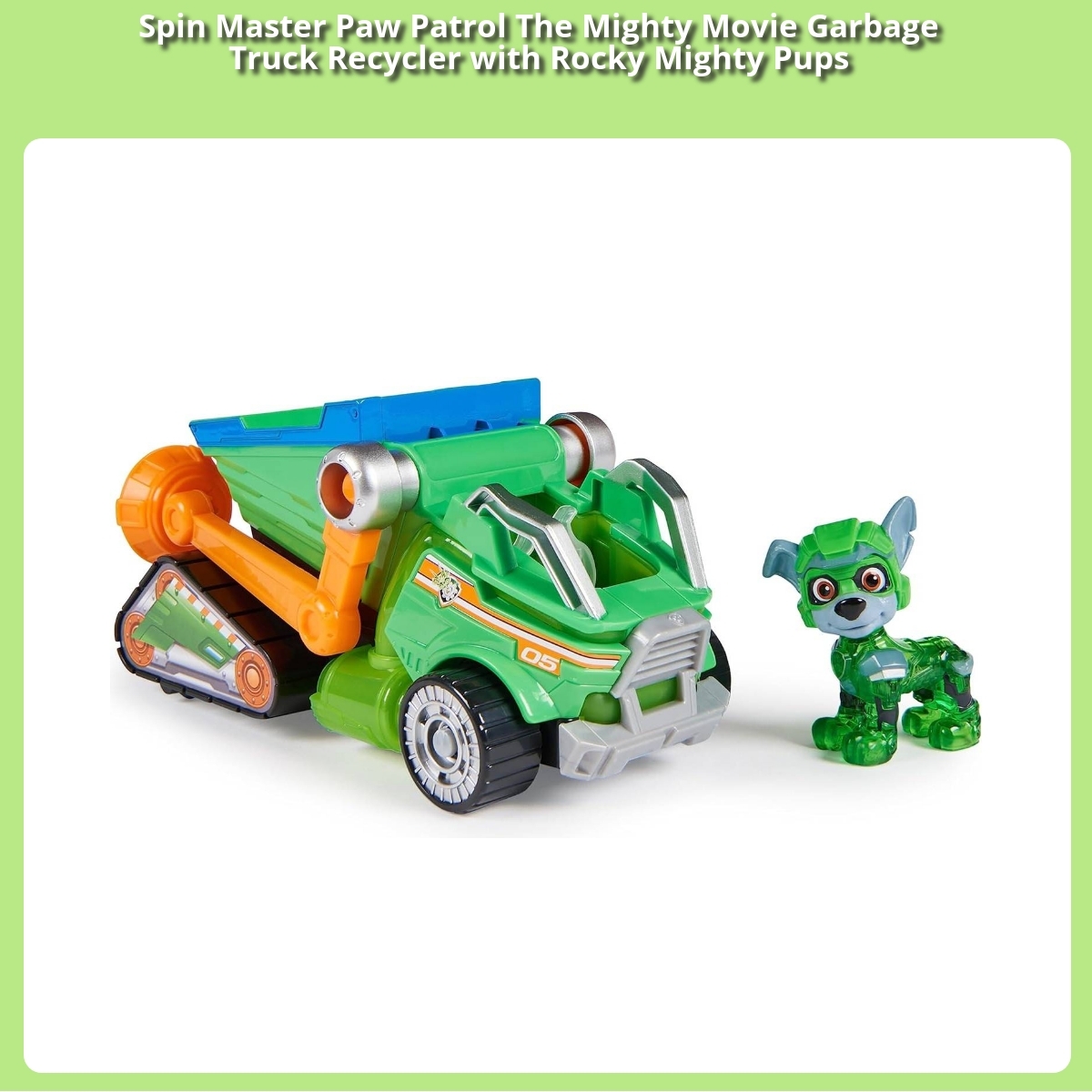 Anmeldelse af Spin Master Paw Patrol The Mighty Movie Garbage Truck Recycler with Rocky Mighty Pups