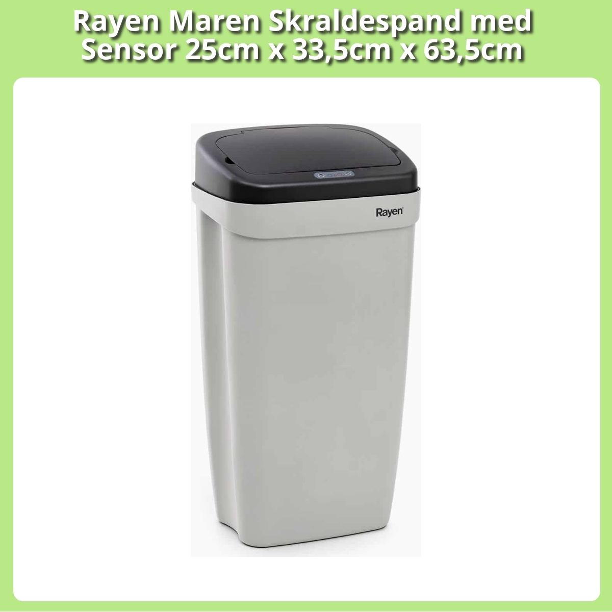 Anmeldelse af Rayen Maren Skraldespand med Sensor 25cm x 33,5cm x 63,5cm
