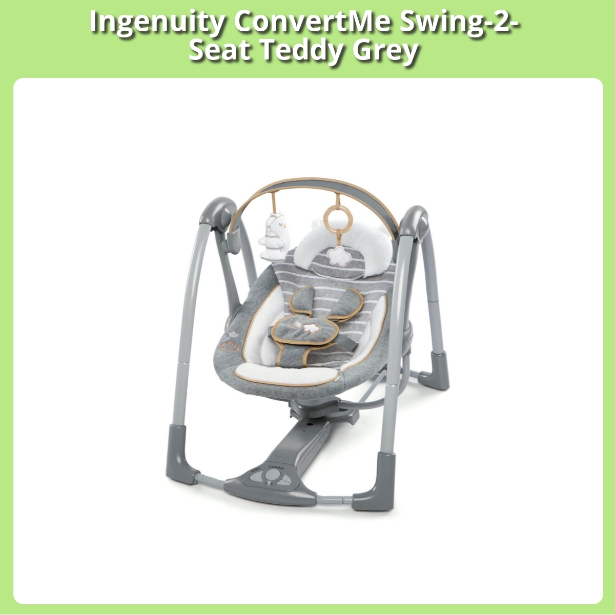 Anmeldelse af Ingenuity ConvertMe Swing-2-Seat Teddy Grey