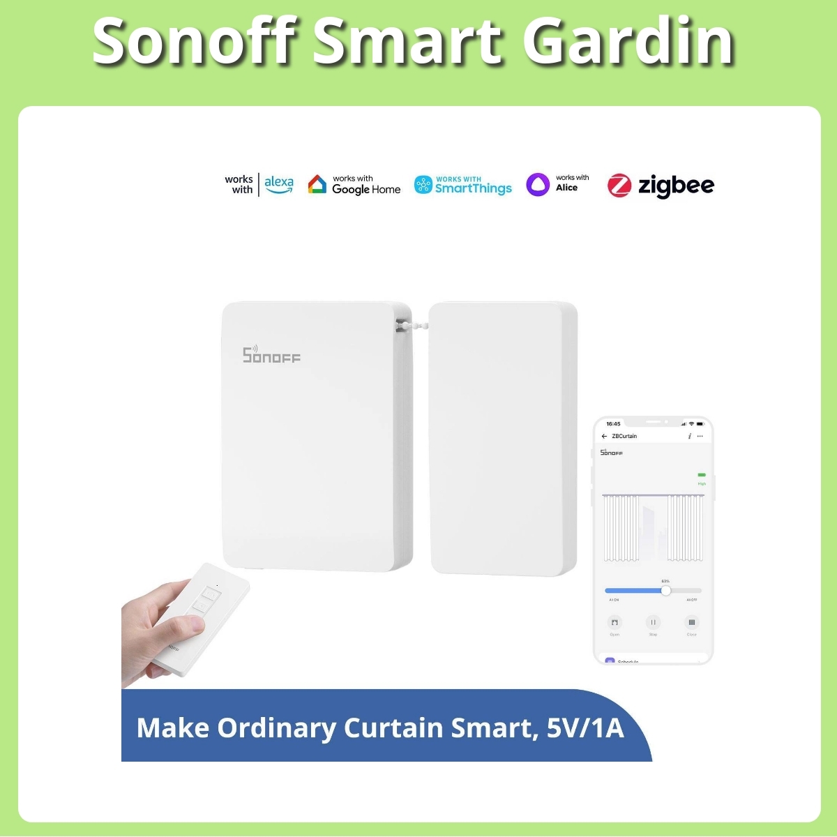 Anmeldelse af Sonoff Smart Gardin