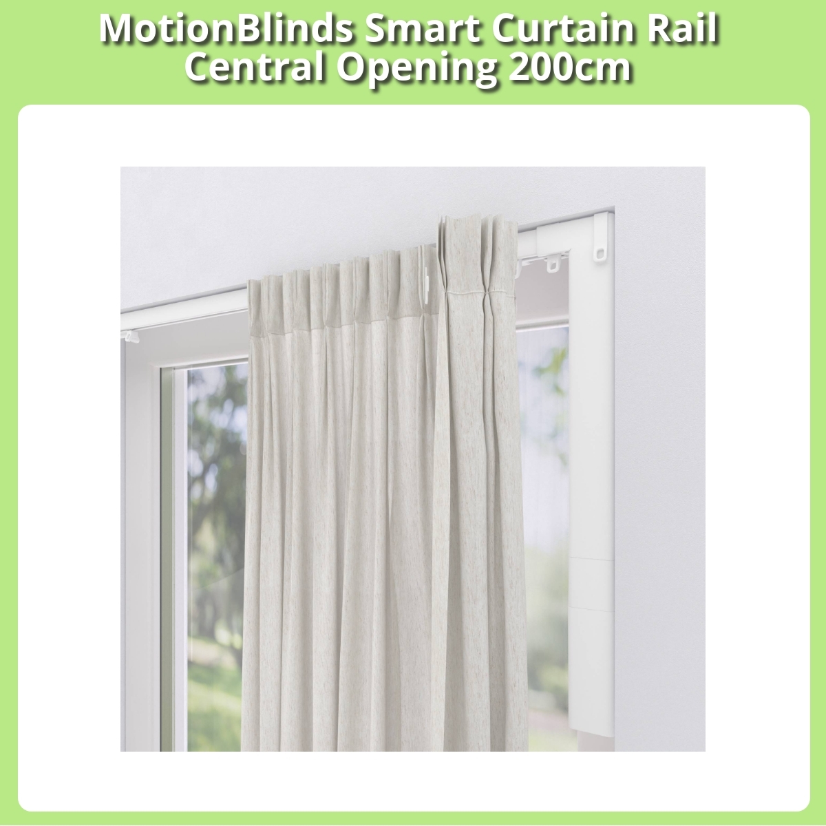 Anmeldelse af MotionBlinds Smart Curtain Rail Central Opening 200cm