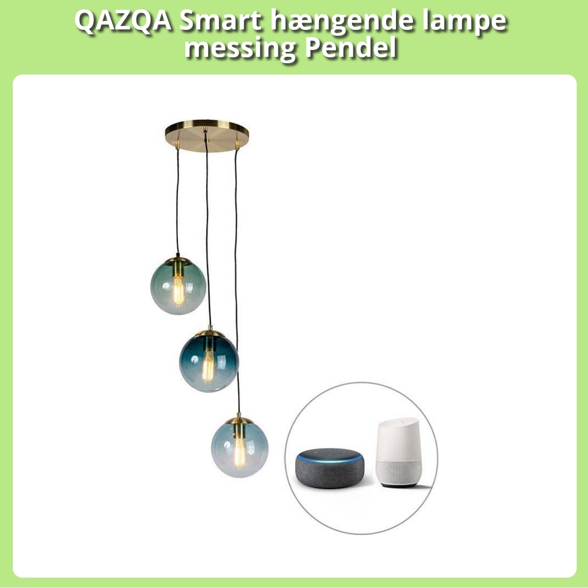 Anmeldelse af QAZQA Smart hængende lampe messing Pendel
