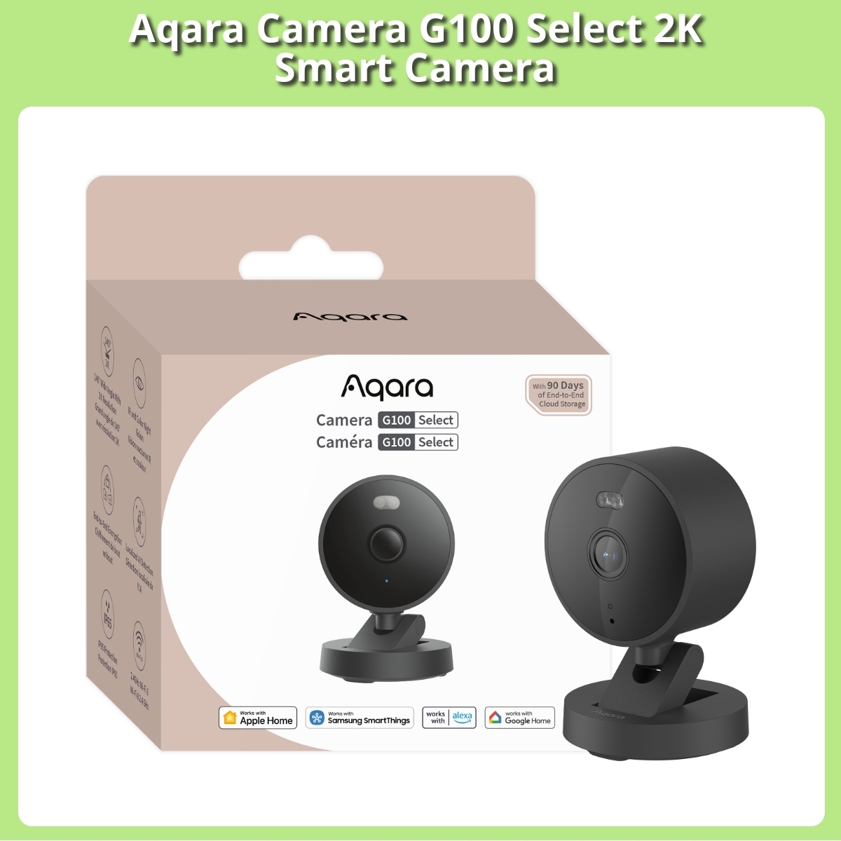 Anmeldelse af Aqara Camera G100 Select 2K Smart Camera
