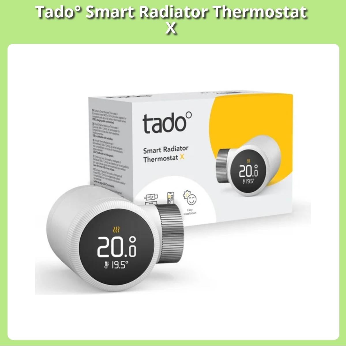 Anmeldelse af Tado° Smart Radiator Thermostat X
