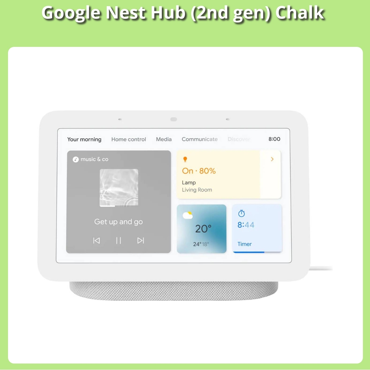 Anmeldelse af Google Nest Hub (2nd gen) Chalk