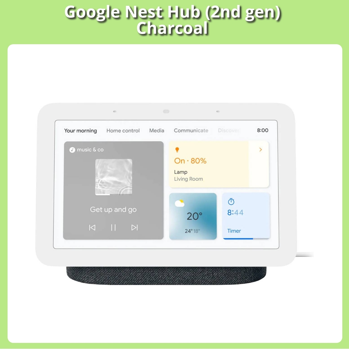 Anmeldelse af Google Nest Hub (2nd gen) Charcoal