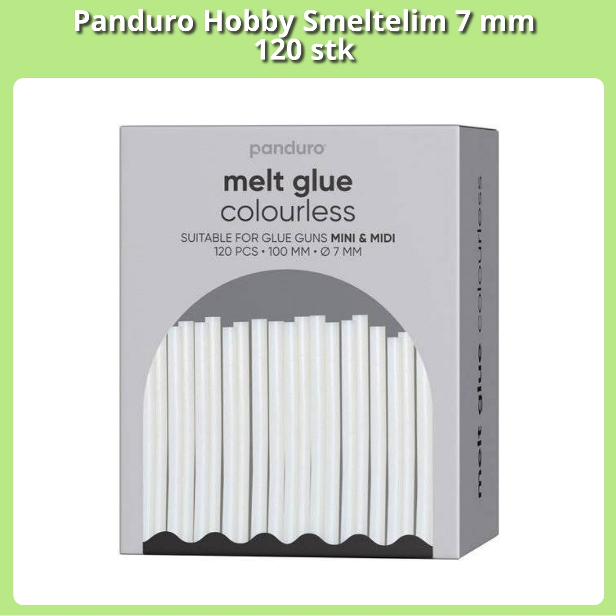 Anmeldelse af Panduro Hobby Smeltelim 7 mm 120 stk