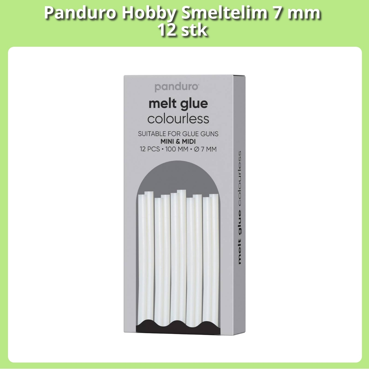 Anmeldelse af Panduro Hobby Smeltelim 7 mm 12 stk