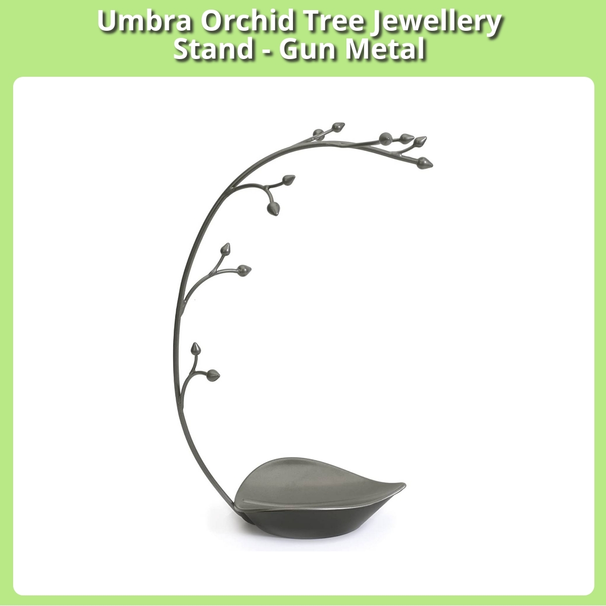Anmeldelse af Umbra Orchid Tree Jewellery Stand - Gun Metal