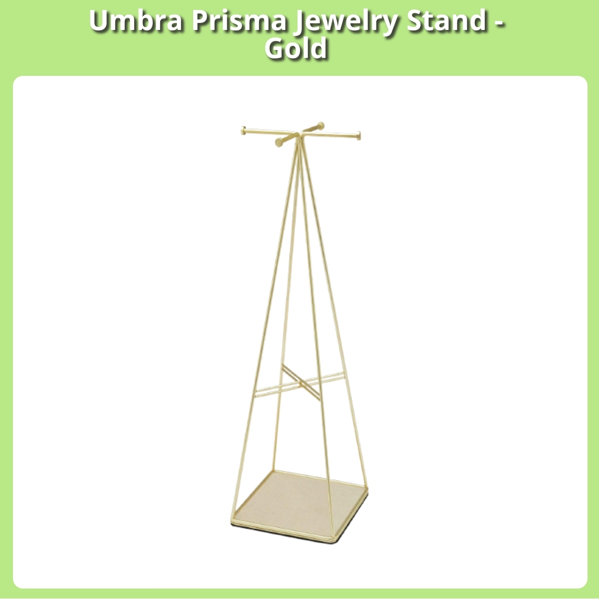 Anmeldelse af Umbra Prisma Jewelry Stand - Gold