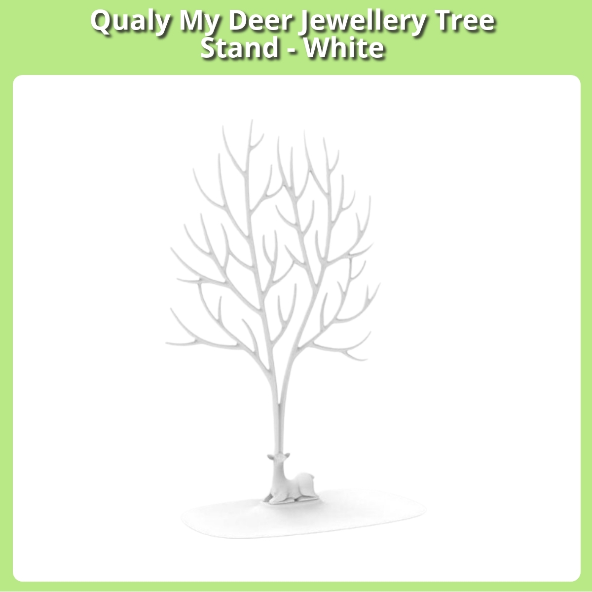 Anmeldelse af Qualy My Deer Jewellery Tree Stand - White