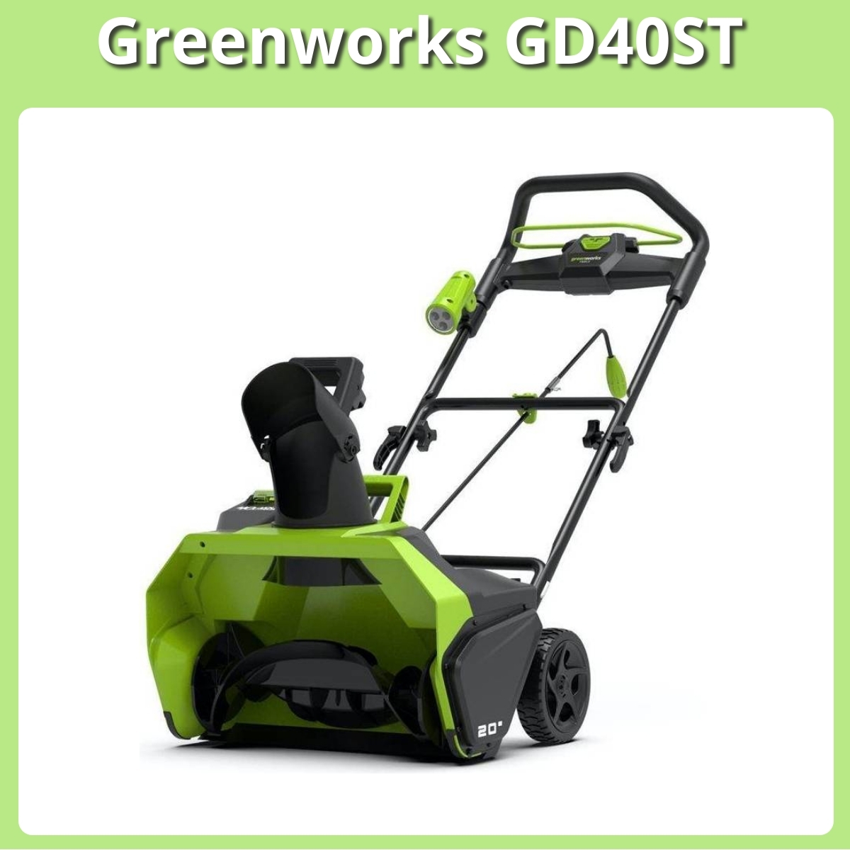 Anmeldelse af Greenworks GD40ST