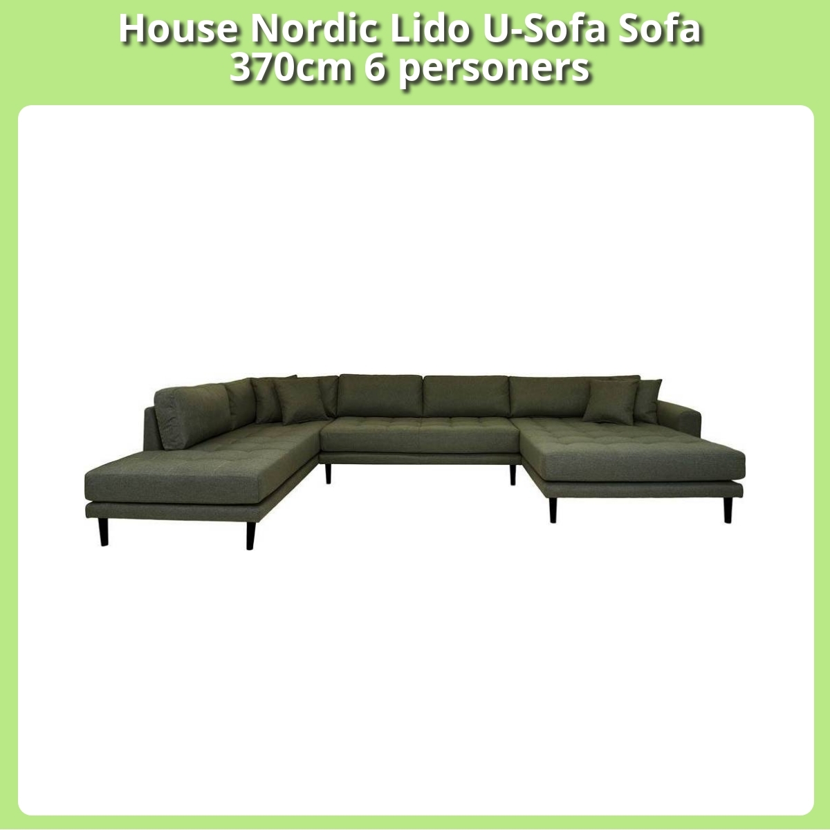 Anmeldelse af House Nordic Lido U-Sofa Sofa 370cm 6 personers