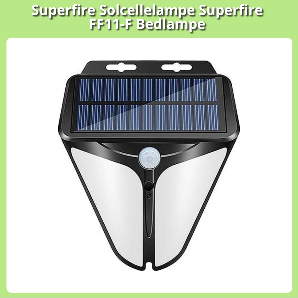 Anmeldelse af Superfire Solcellelampe Superfire FF11-F Bedlampe