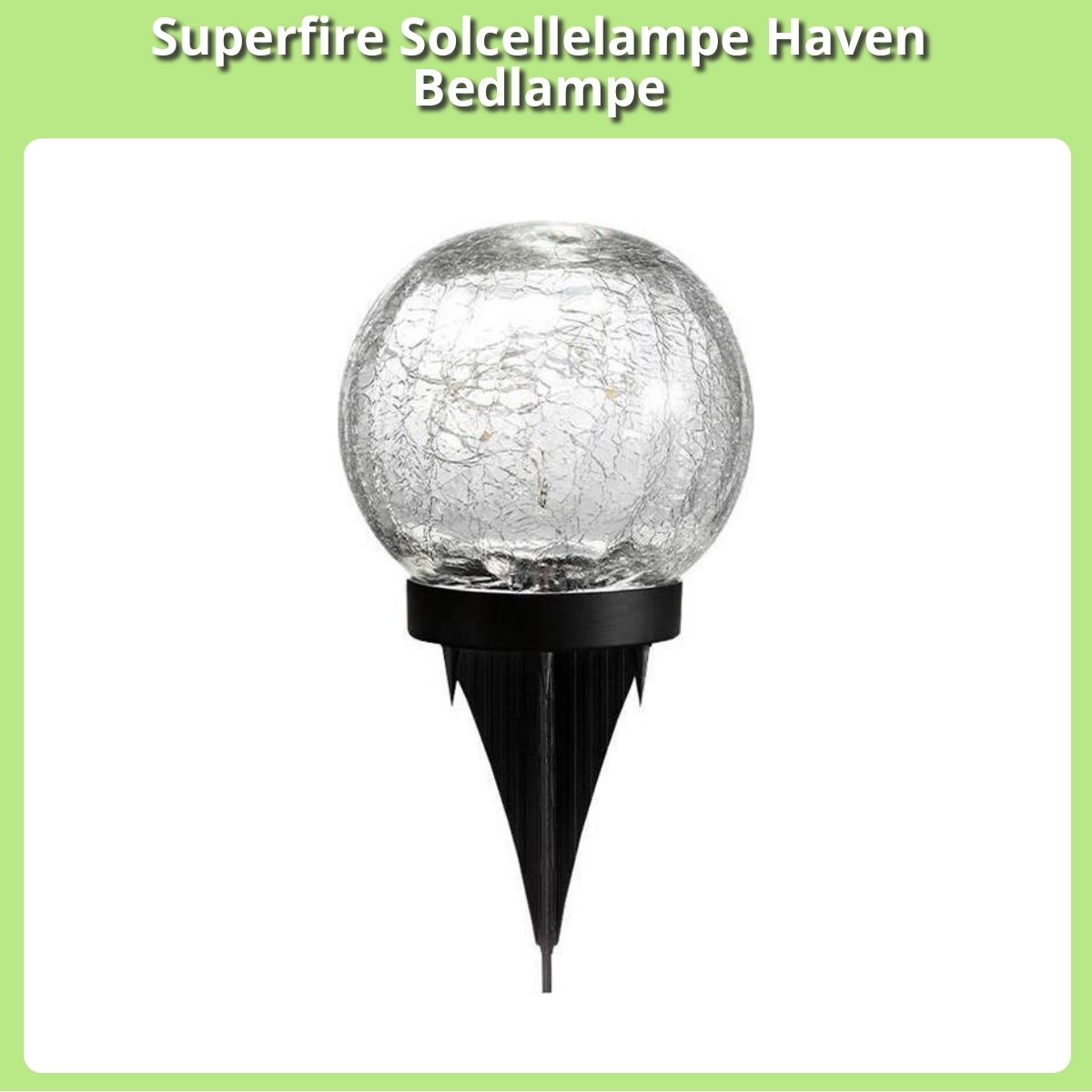 Anmeldelse af Superfire Solcellelampe Haven Bedlampe