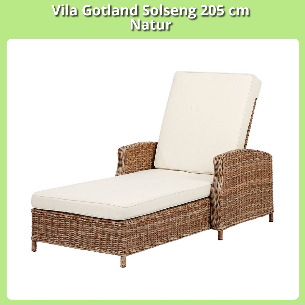Anmeldelse af Vila Gotland Solseng 205 cm Natur