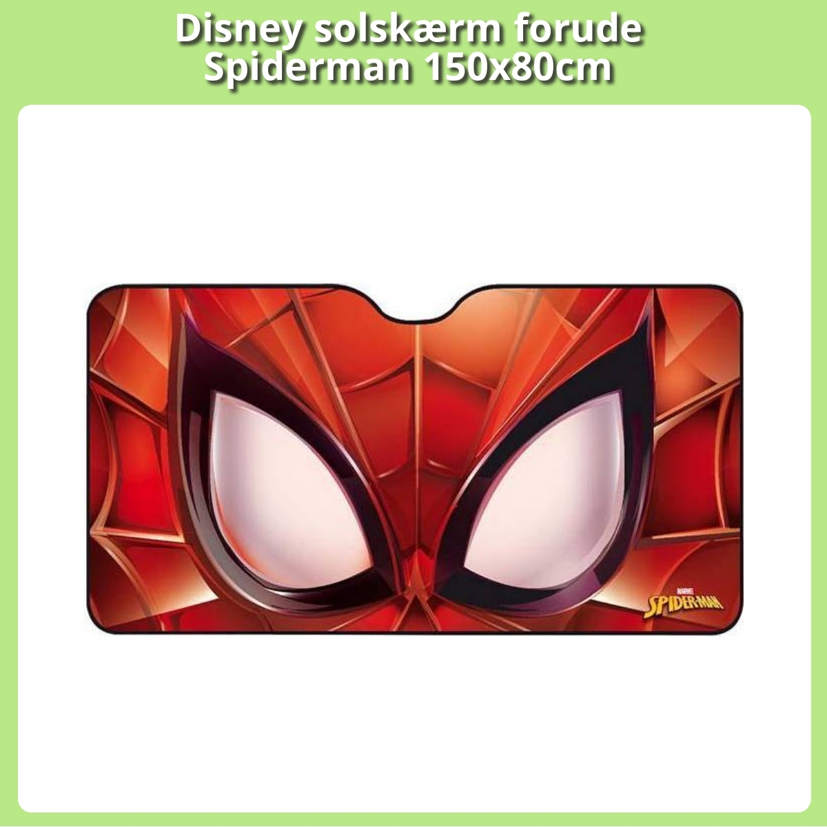 Anmeldelse af Disney solskærm forude Spiderman 150x80cm