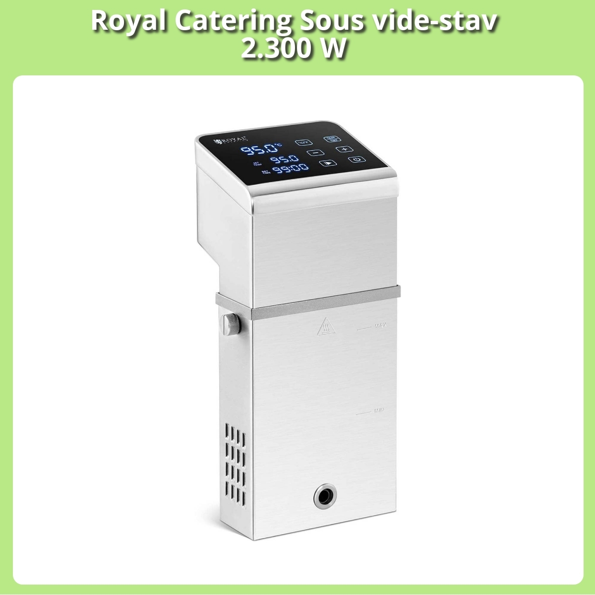 Anmeldelse af Royal Catering Sous vide-stav 2.300 W