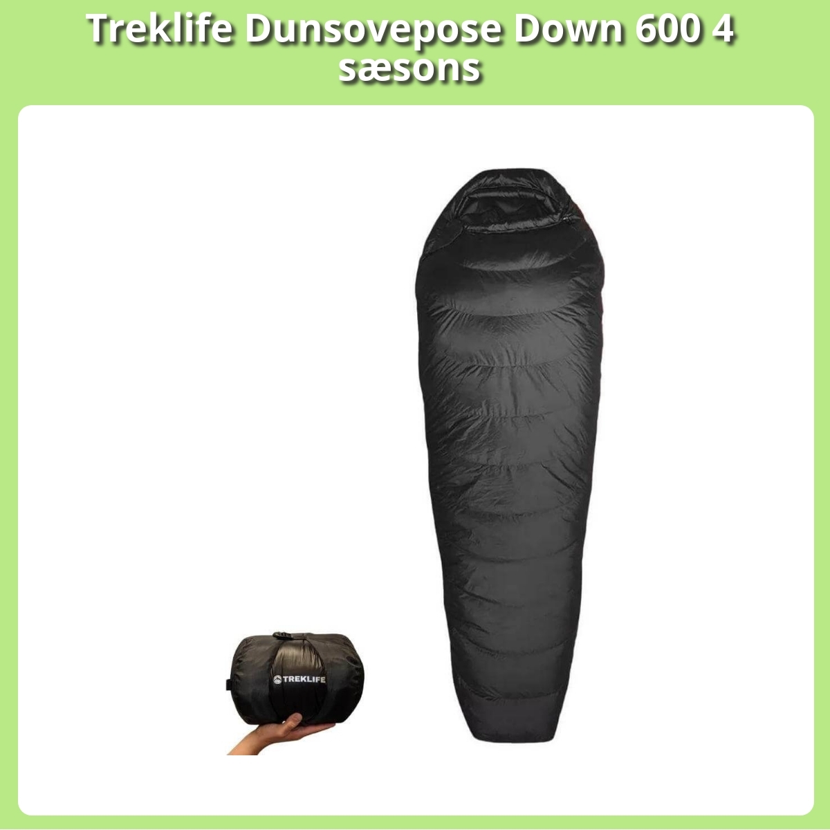 Anmeldelse af Treklife Dunsovepose Down 600 4 sæsons