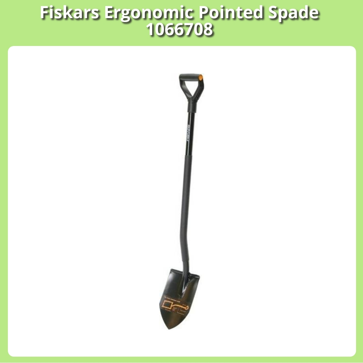 Anmeldelse af Fiskars Ergonomic Pointed Spade 1066708