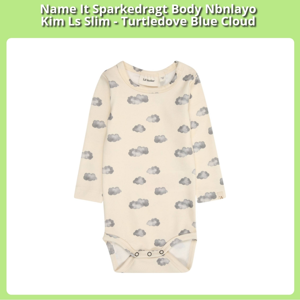 Anmeldelse af Name It Sparkedragt Body Nbnlayo Kim Ls Slim - Turtledove Blue Cloud