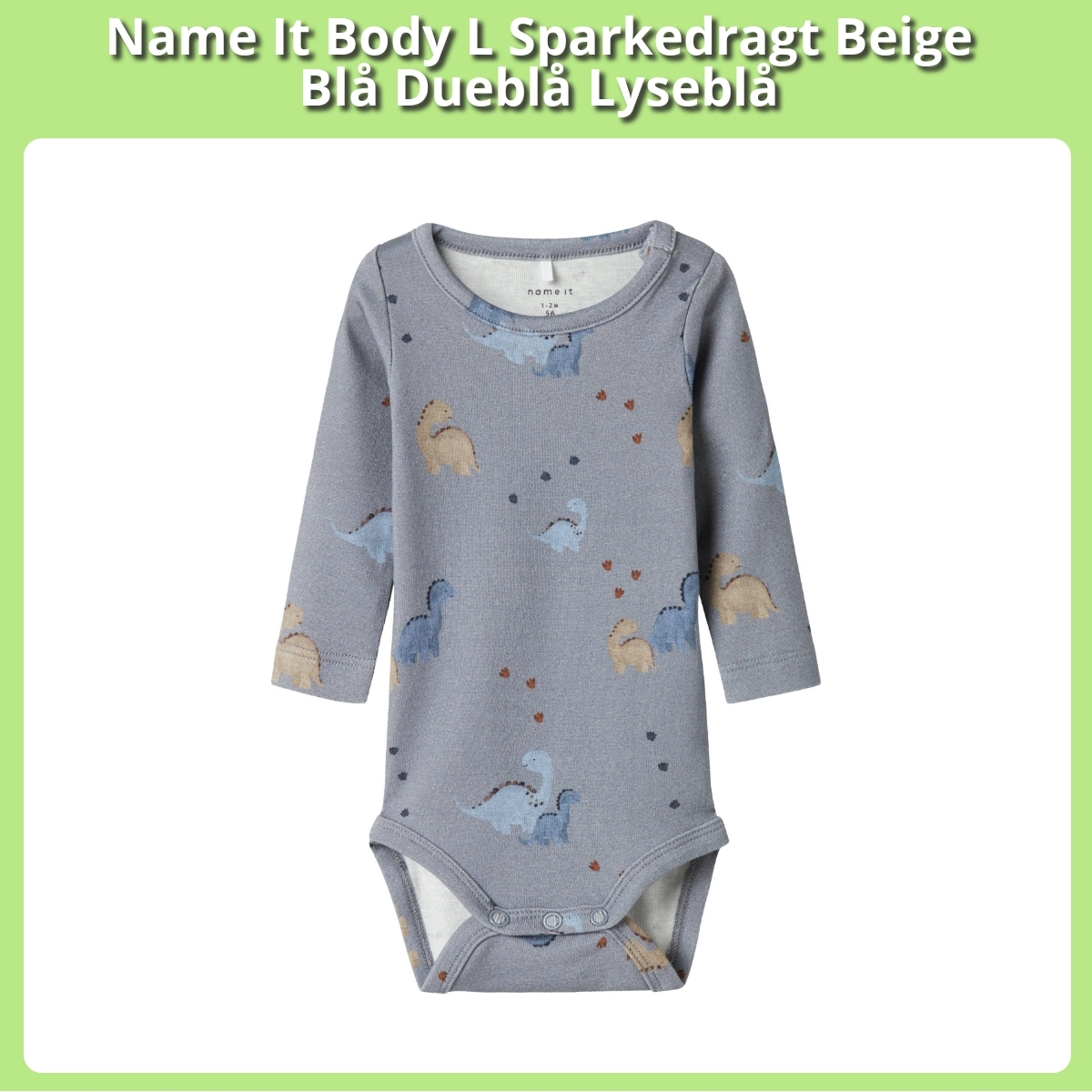 Anmeldelse af Name It Body L Sparkedragt Beige Blå Dueblå Lyseblå