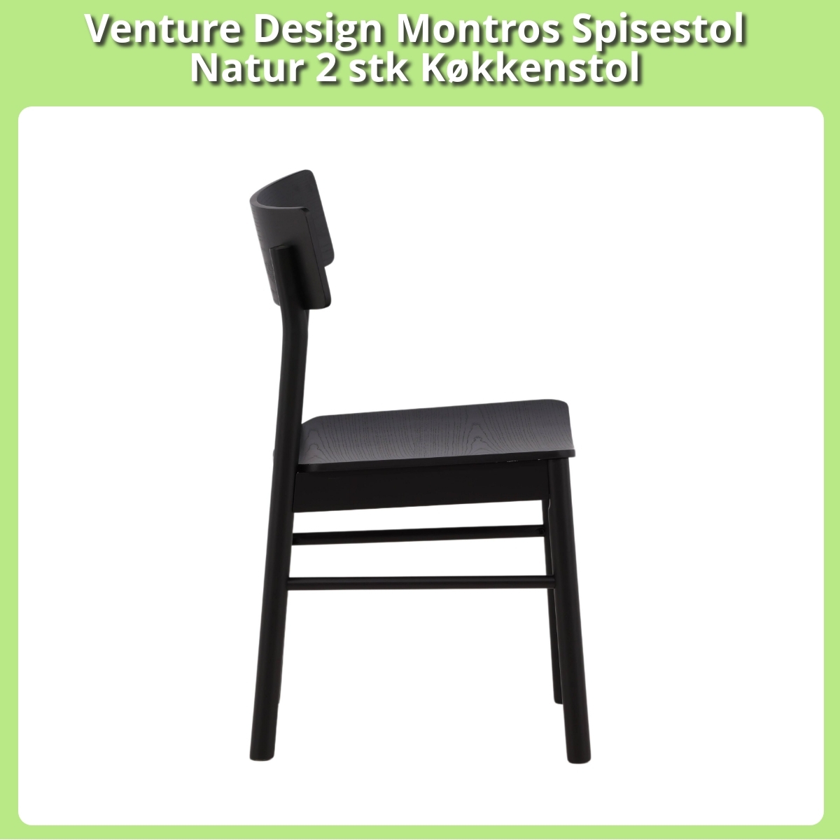 Anmeldelse af Venture Design Montros Spisestol Natur 2 stk Køkkenstol