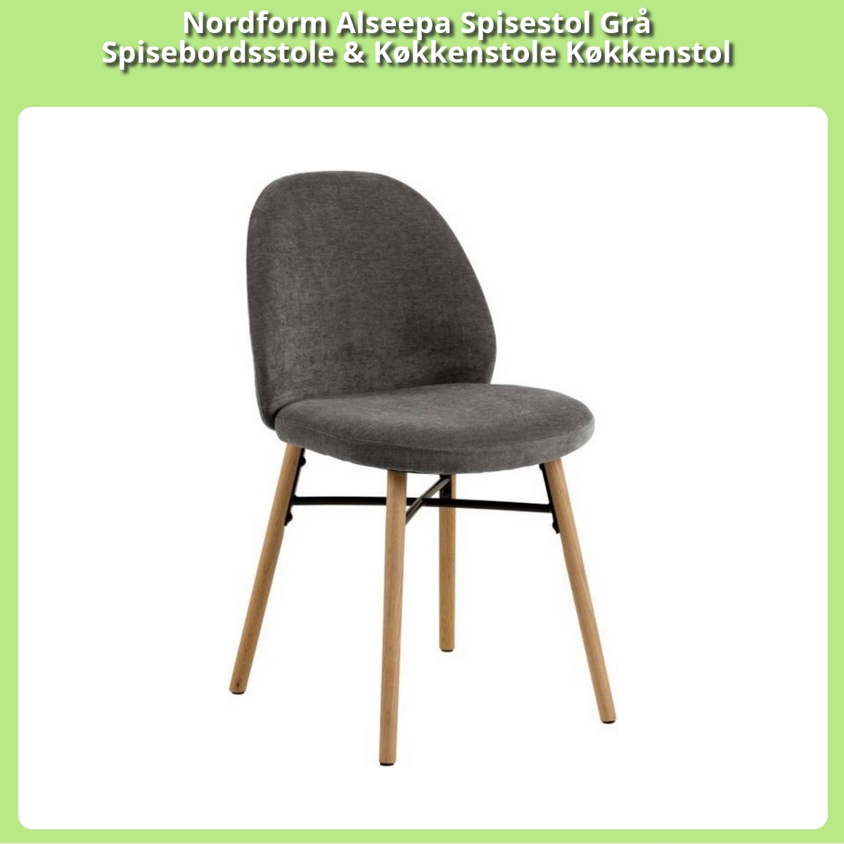 Anmeldelse af Nordform Alseepa Spisestol Grå Spisebordsstole & Køkkenstole Køkkenstol