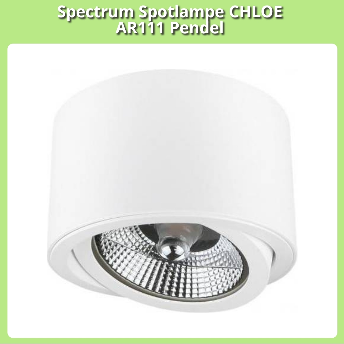 Anmeldelse af Spectrum Spotlampe CHLOE AR111 Pendel