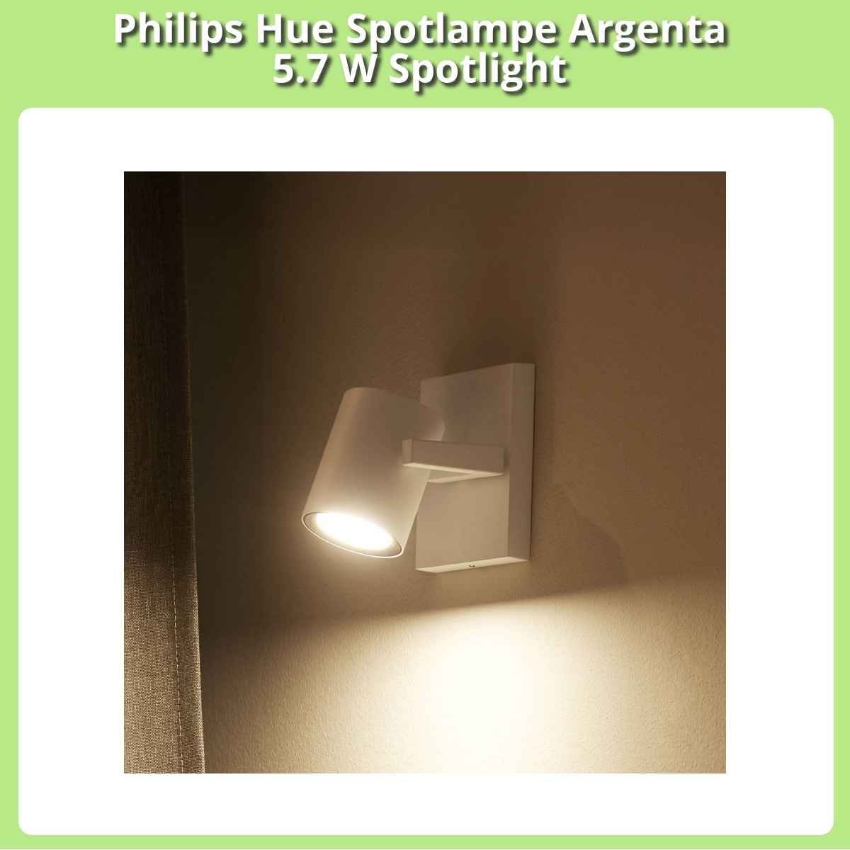 Anmeldelse af Philips Hue Spotlampe Argenta 5.7 W Spotlight