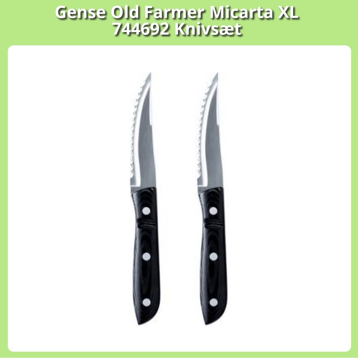 Anmeldelse af Gense Old Farmer Micarta XL 744692 Knivsæt