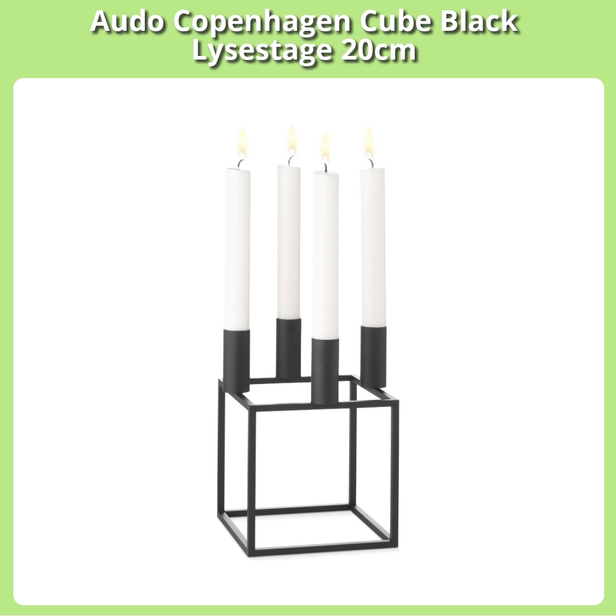 Anmeldelse af Audo Copenhagen Cube Black Lysestage 20cm