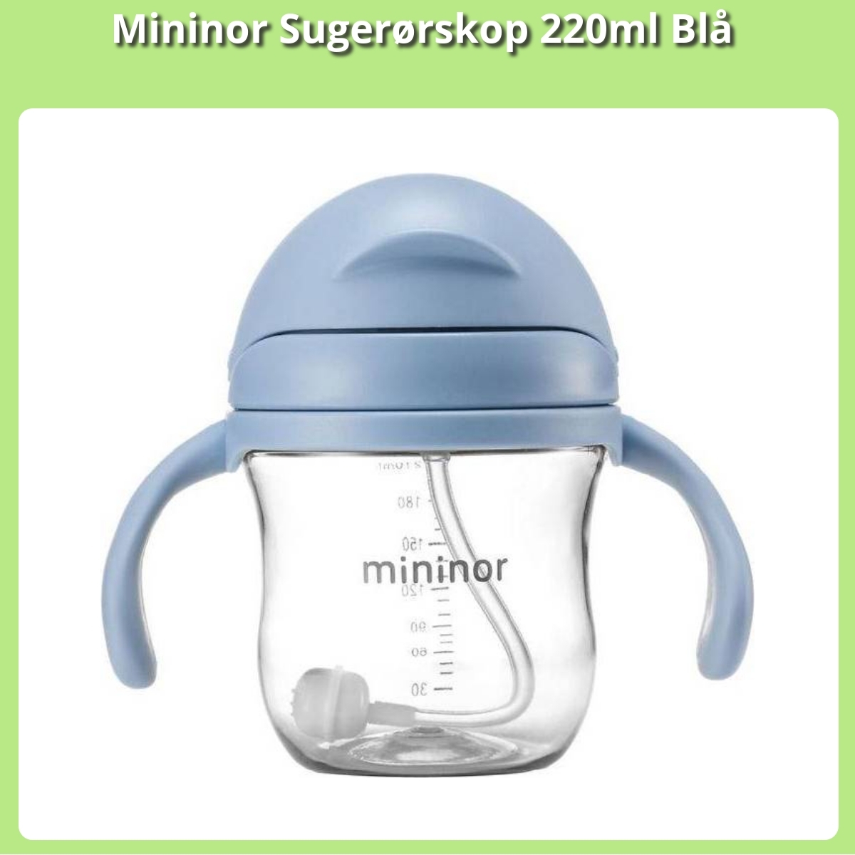 Anmeldelse af Mininor Sugerørskop 220ml Blå