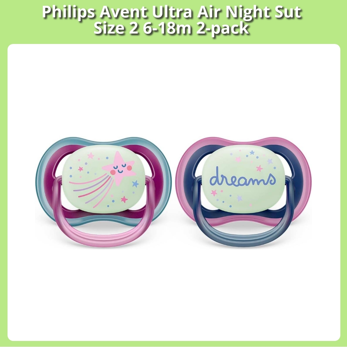 Anmeldelse af Philips Avent Ultra Air Night Sut Size 2 6-18m 2-pack