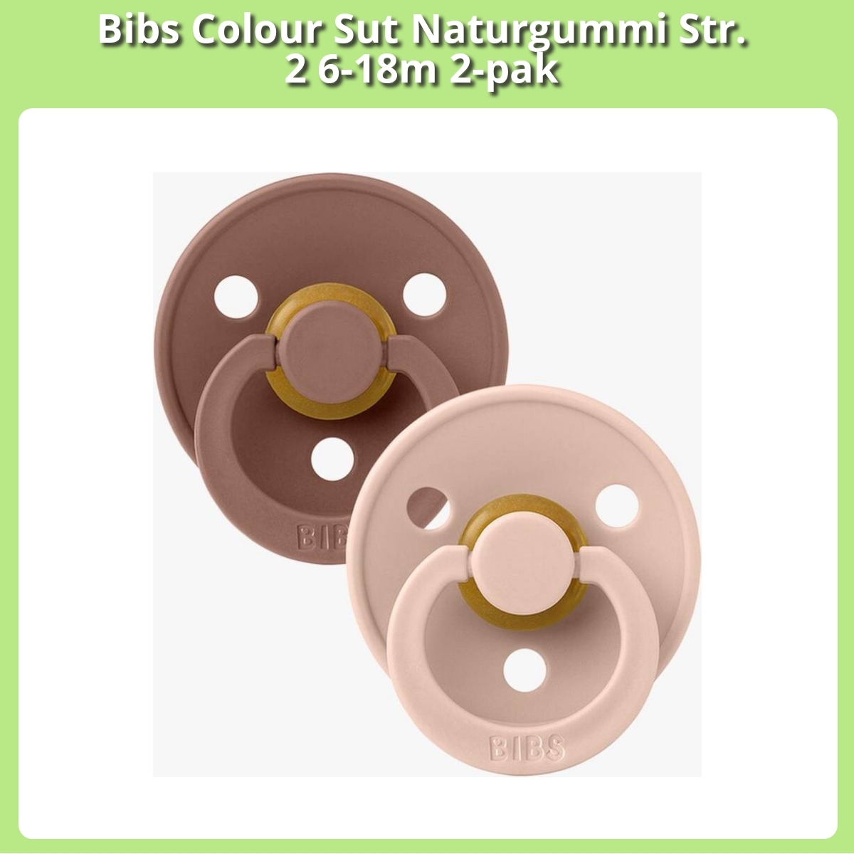 Anmeldelse af Bibs Colour Sut Naturgummi Str. 2 6-18m 2-pak