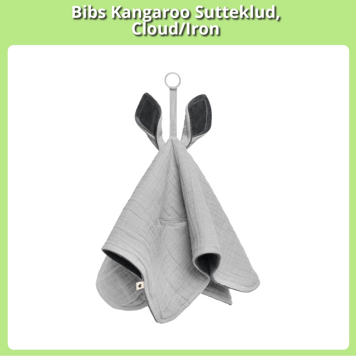 Anmeldelse af Bibs Kangaroo Sutteklud, Cloud/Iron