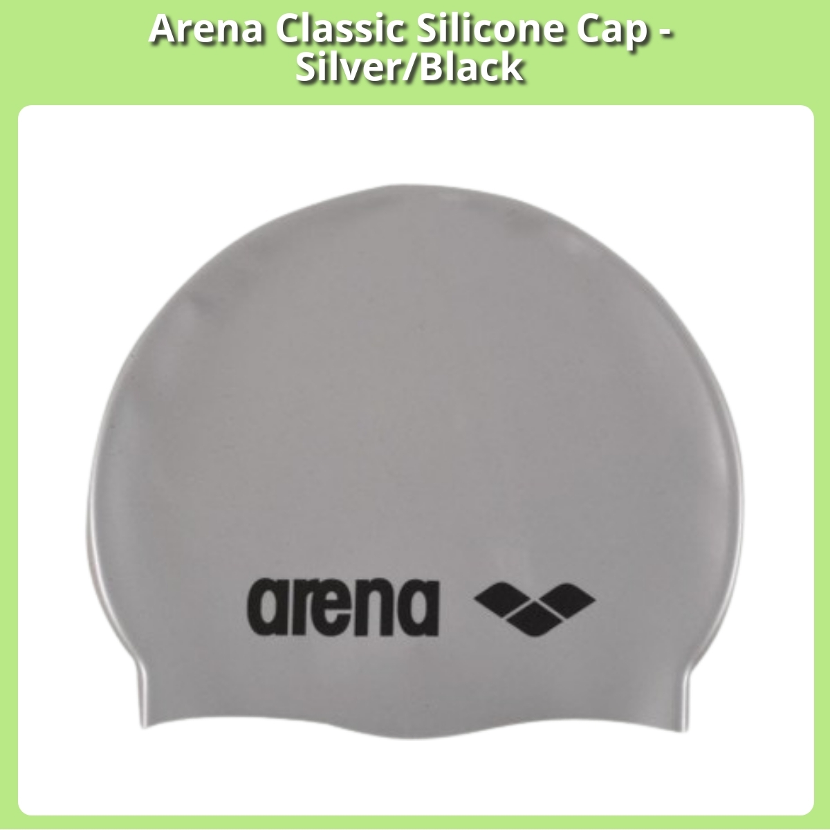 Anmeldelse af Arena Classic Silicone Cap - Silver/Black