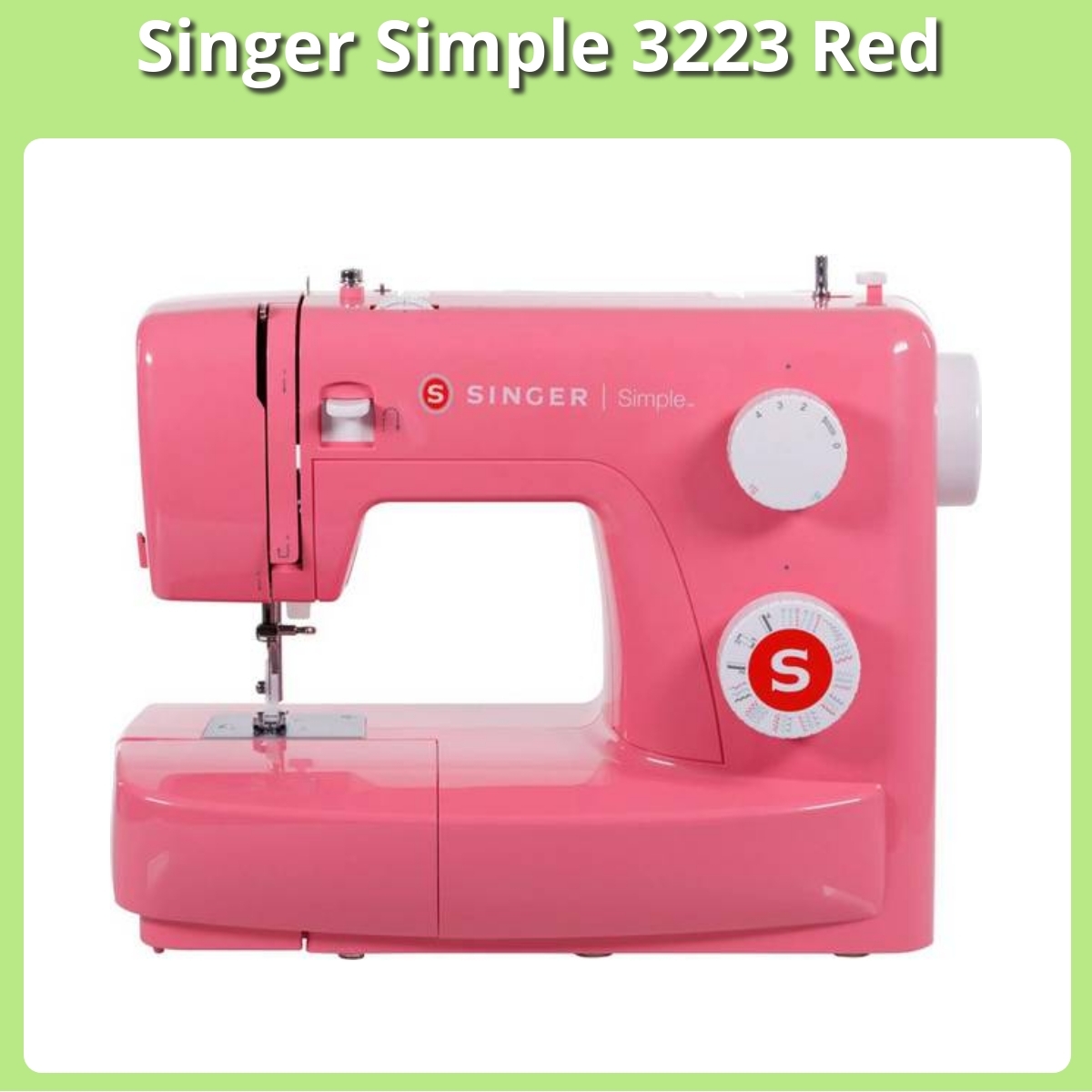 Anmeldelse af Singer Simple 3223 Red