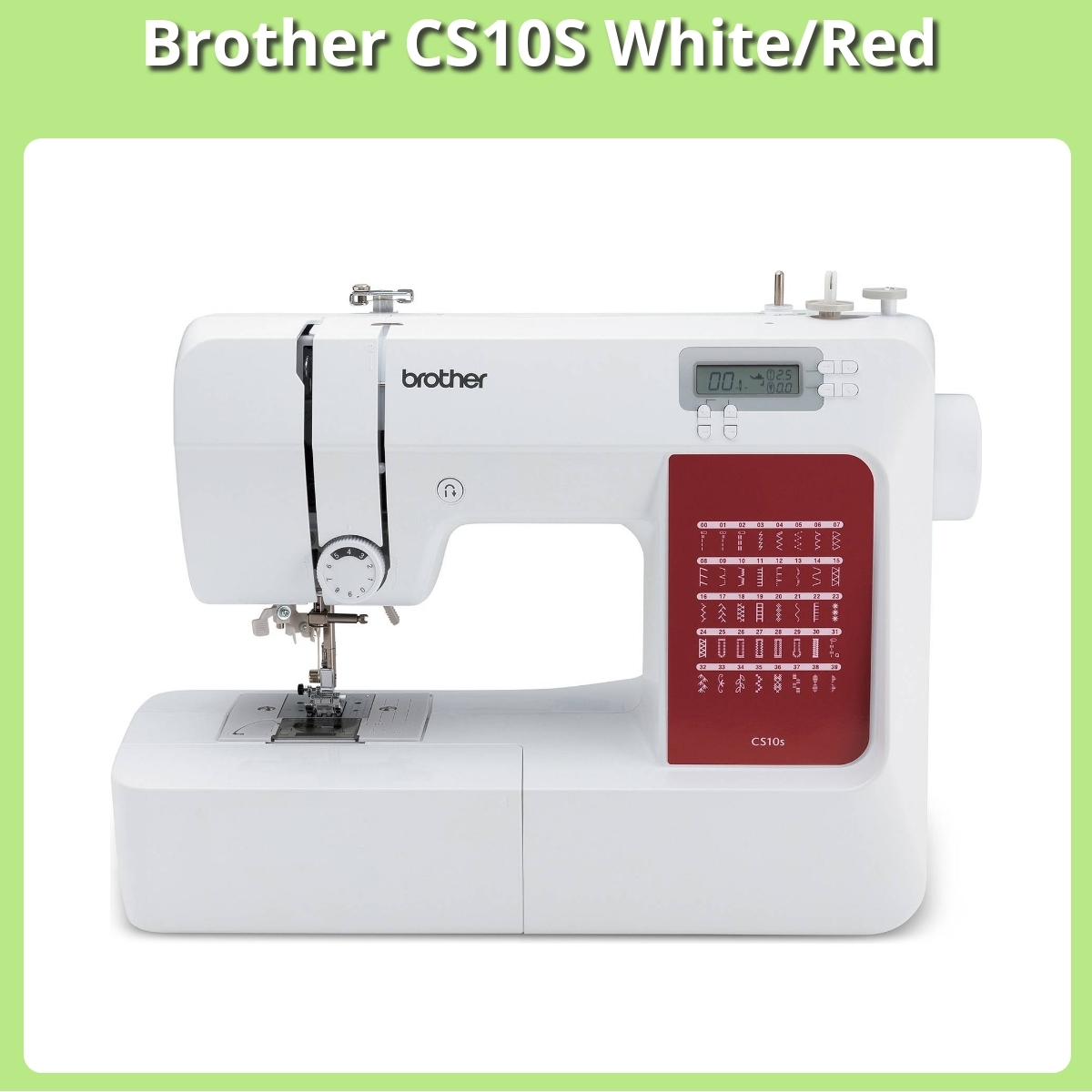 Anmeldelse af Brother CS10S White/Red