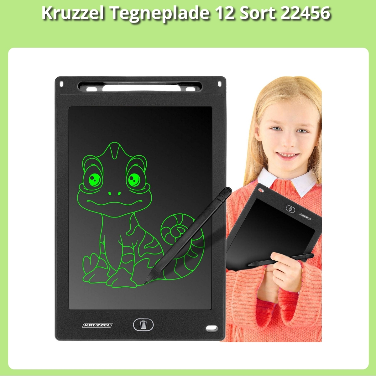 Anmeldelse af Kruzzel Tegneplade 12 Sort 22456