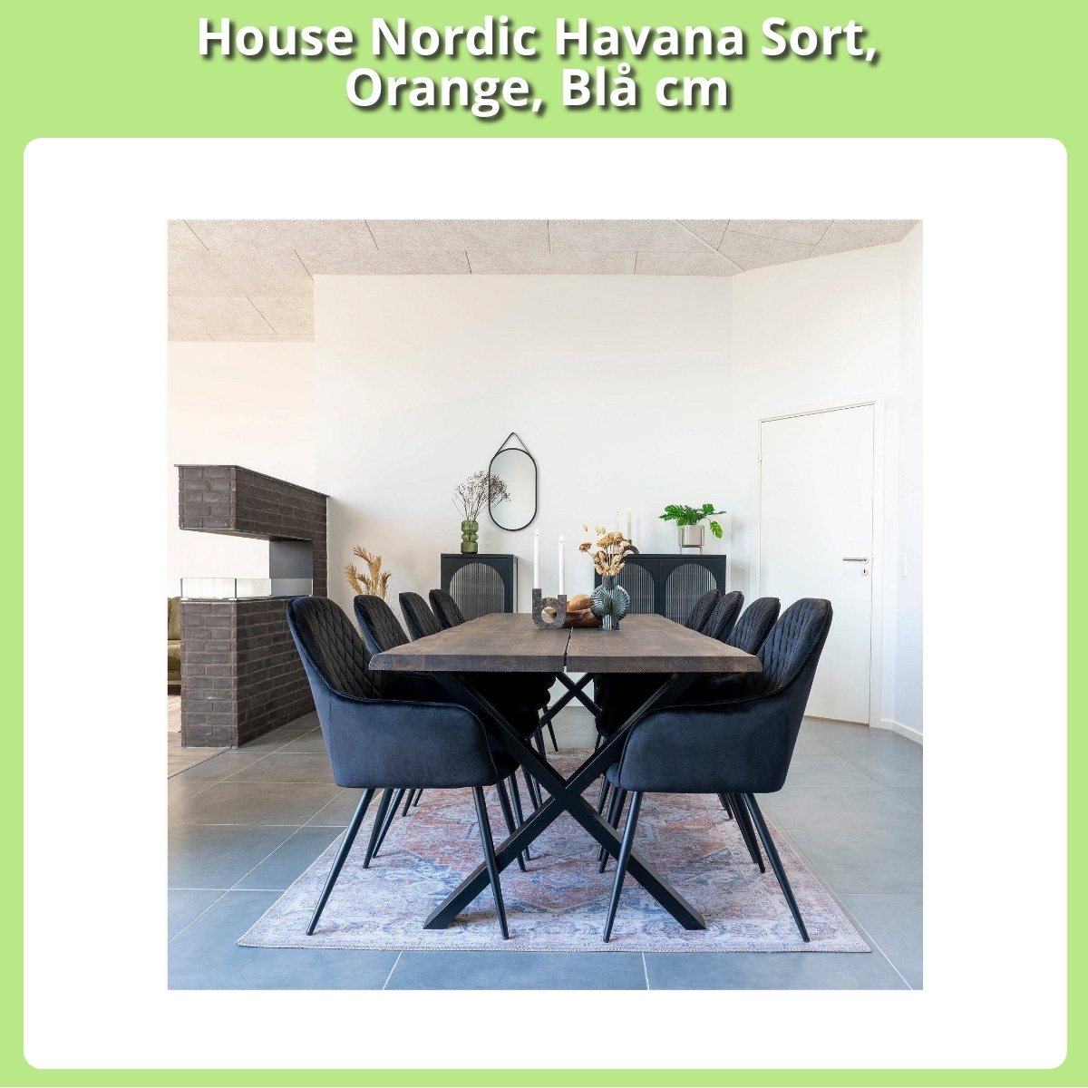 Anmeldelse af House Nordic Havana Sort, Orange, Blå cm