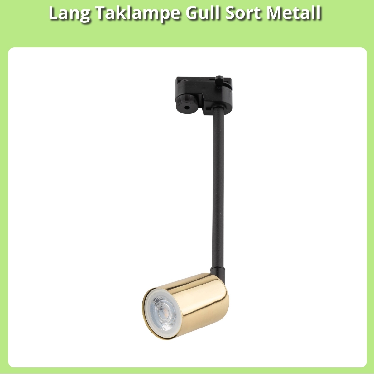 Anmeldelse af Lang Taklampe Gull Sort Metall