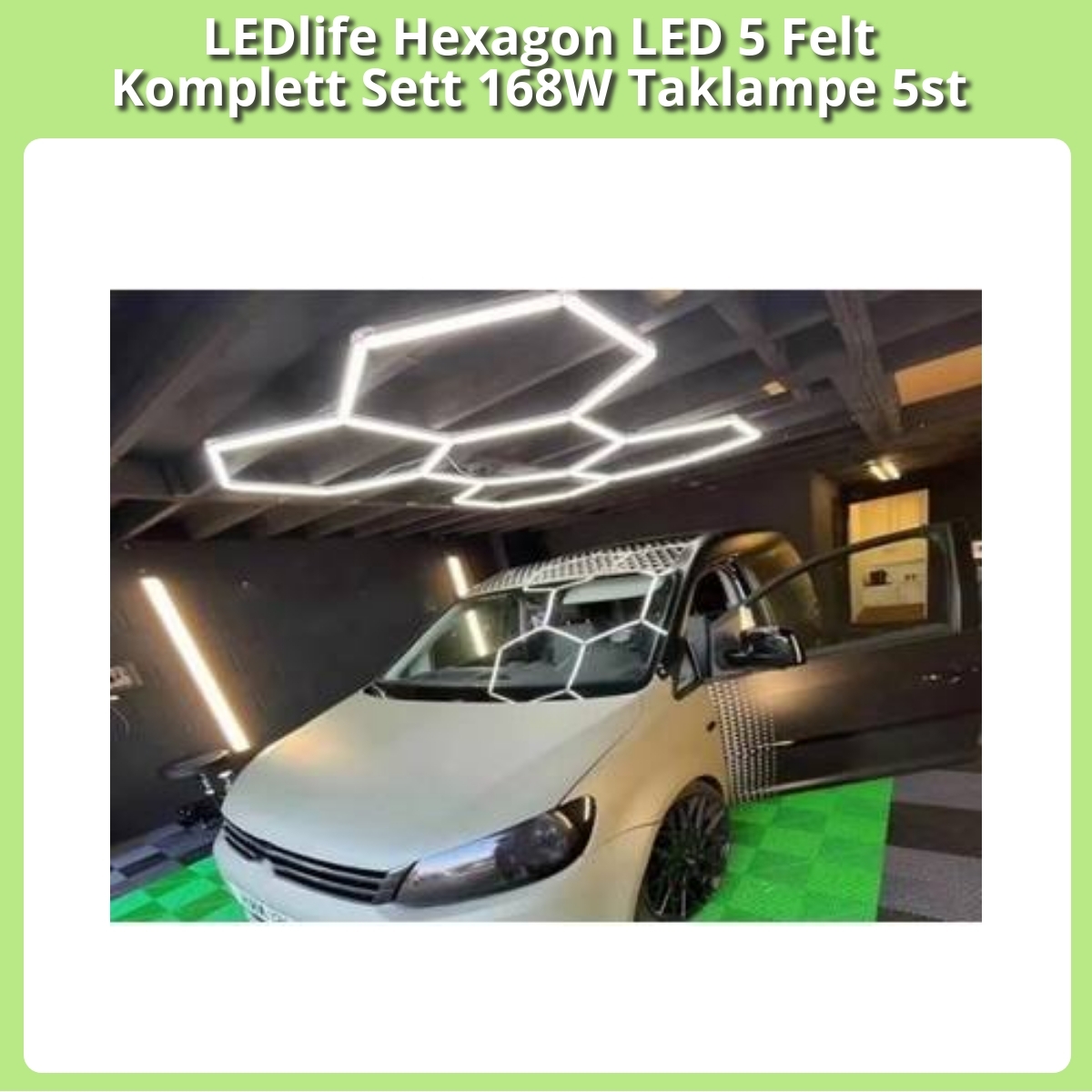 Anmeldelse af LEDlife Hexagon LED 5 Felt Komplett Sett 168W Taklampe 5st