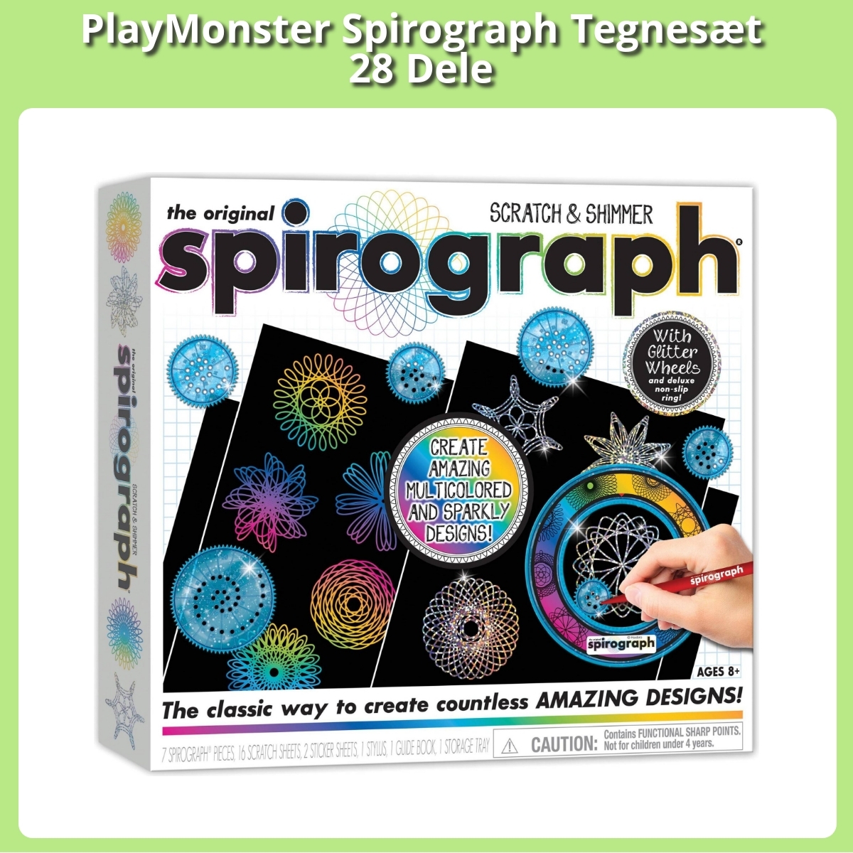 Anmeldelse af PlayMonster Spirograph Tegnesæt 28 Dele